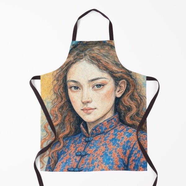 Item preview, Curly Haired Woman designed and sold by UrbanCharmCo.
