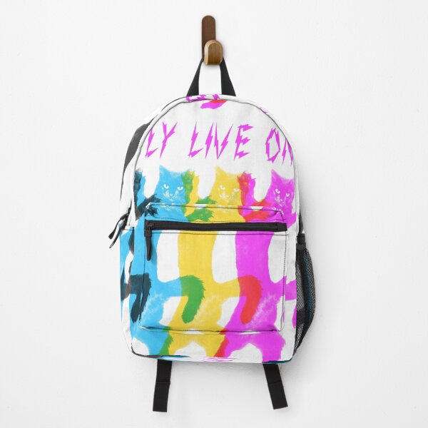 Item preview, YOLO – You Only Live Once　Colorful Cat Dance　Electric shock logo Font Pink designed and sold by YellowMagicJP.