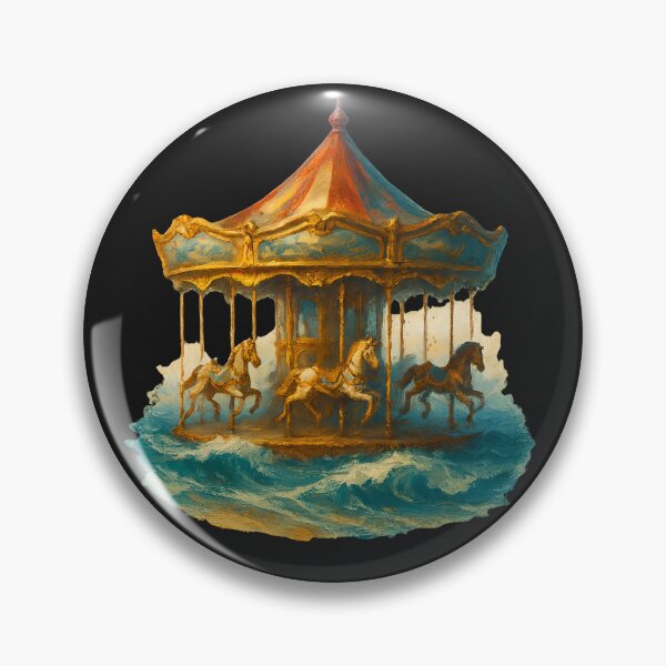Item preview, Carousel on the Waves designed and sold by FunnySignalStudio.