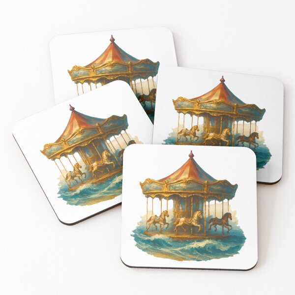 Item preview, Carousel on the Waves designed and sold by FunnySignalStudio.