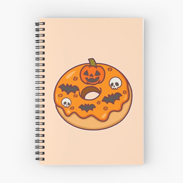 Item preview, Halloween Donut – Cute Pumpkin, Bats and Skulls Spooky Treat designed and sold by BGMeYou.