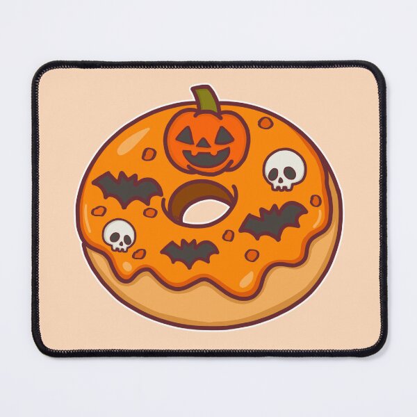 Item preview, Halloween Donut – Cute Pumpkin, Bats and Skulls Spooky Treat designed and sold by BGMeYou.