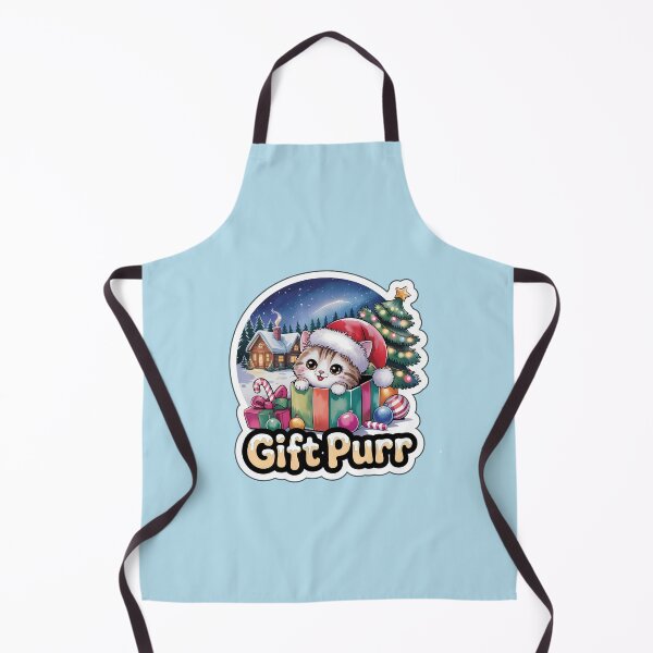 Item preview, Christmas Cat Gift Box – Cute Kitty in Santa Hat Holiday Sticker Gift Purr designed and sold by Nuist25.