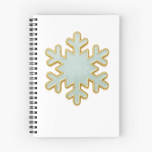 Item preview, Stylized Six Pointed Snowflake with Gold Outlining and Blue Center designed and sold by Creative88Art.