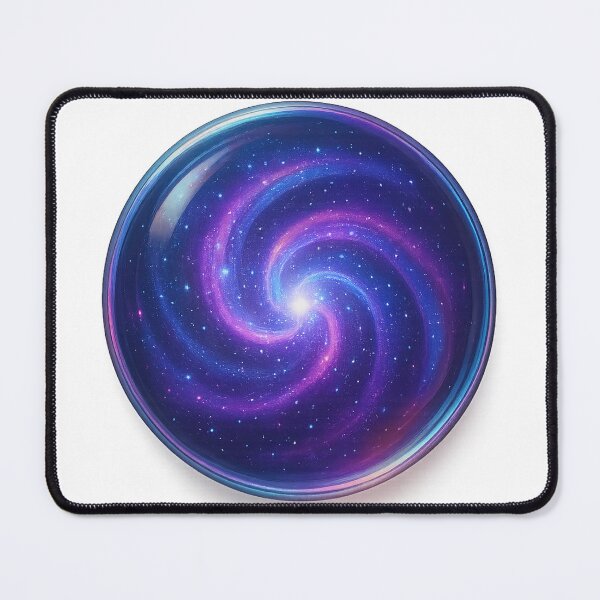 Item preview, Circular Glass Orb Encasing a Vibrant Swirling Galaxy Design designed and sold by Creative88Art.