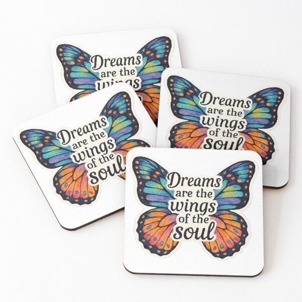 Item preview, Vibrant Butterfly Wings with Soulful Quote designed and sold by Pororo23.