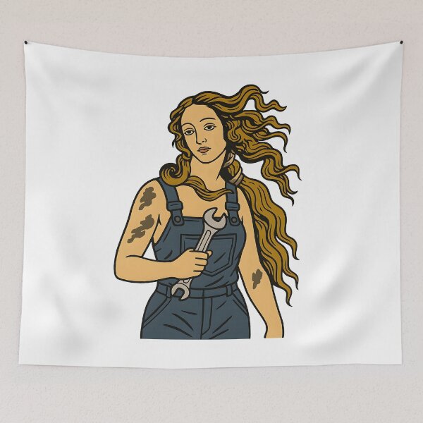 Item preview, Birth of Venus Auto Mechanic Parody designed and sold by The Classics Freak.