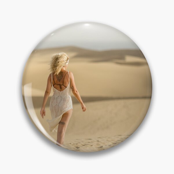 Item preview, A blonde woman observes the dunes of Maspalomas designed and sold by ewawrona.