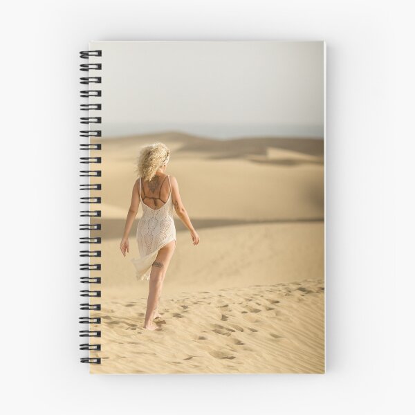 Item preview, A blonde woman observes the dunes of Maspalomas designed and sold by ewawrona.