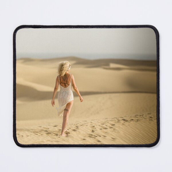 Item preview, A blonde woman observes the dunes of Maspalomas designed and sold by ewawrona.