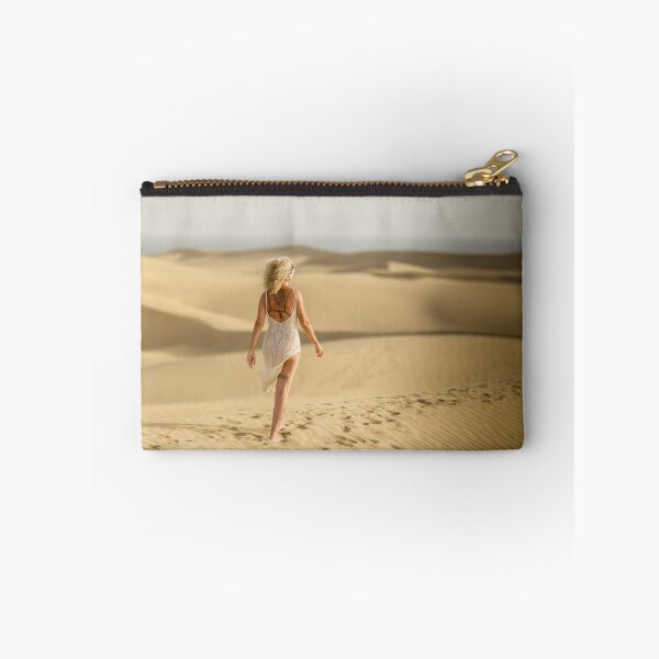 Item preview, A blonde woman observes the dunes of Maspalomas designed and sold by ewawrona.