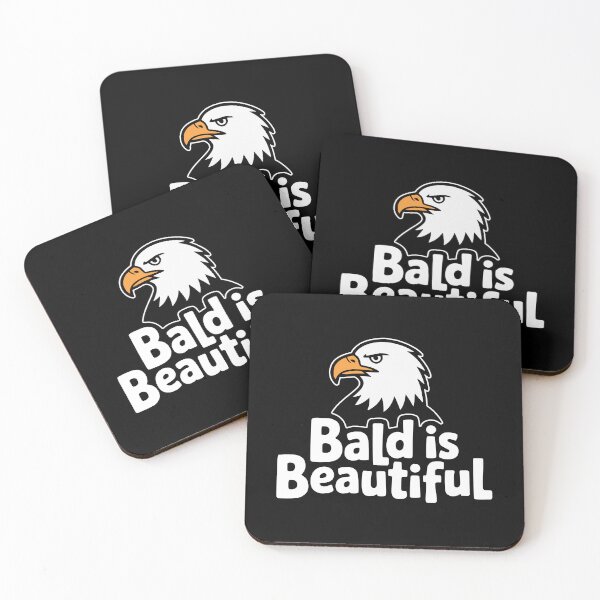 Item preview, Bald Is Beautiful! Funny Bald Eagle Pun designed and sold by PMCreative.