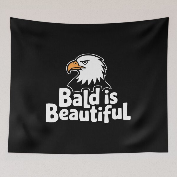 Item preview, Bald Is Beautiful! Funny Bald Eagle Pun designed and sold by PMCreative.