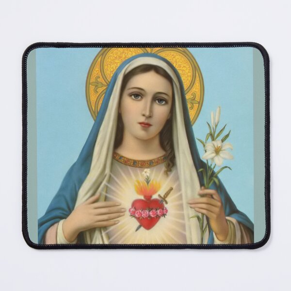 Item preview, Heart of Mary Virgin Mary Art Mother of God Our Lady Picture Holy Mother of Jesus designed and sold by tanabe.