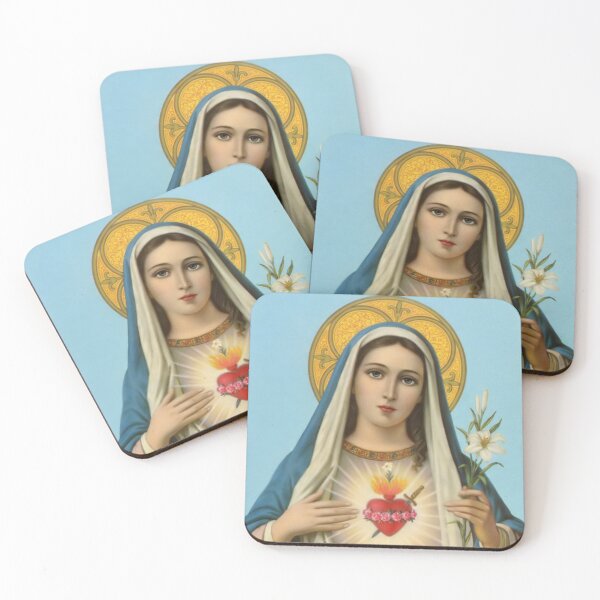 Item preview, Heart of Mary Virgin Mary Art Mother of God Our Lady Picture Holy Mother of Jesus designed and sold by tanabe.