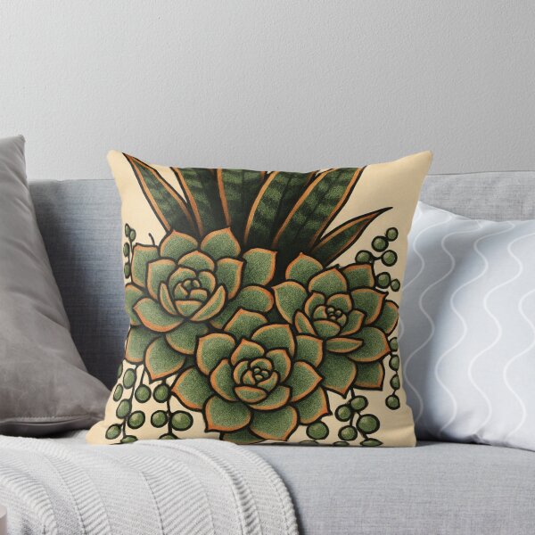 Item preview, Póster retro de artista del tatuaje suculento de verano con plantas de interior vintage designed and sold by Wild Blood Designs.