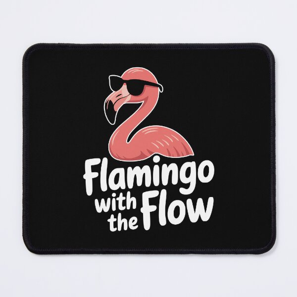 Item preview, Flamingo With the Flow! Funny Flamingo Pun designed and sold by PMCreative.
