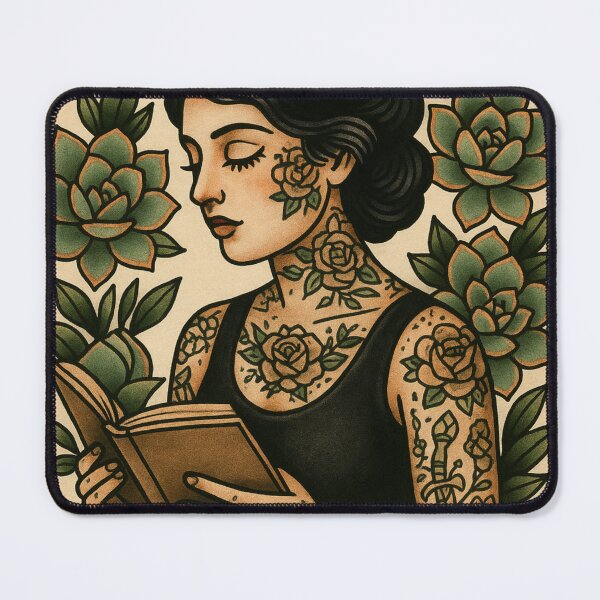 Item preview, Writer Succulent Tattoo Artist Retro Poster Indoor Plants Vintage Journaling designed and sold by Wild Blood Designs.