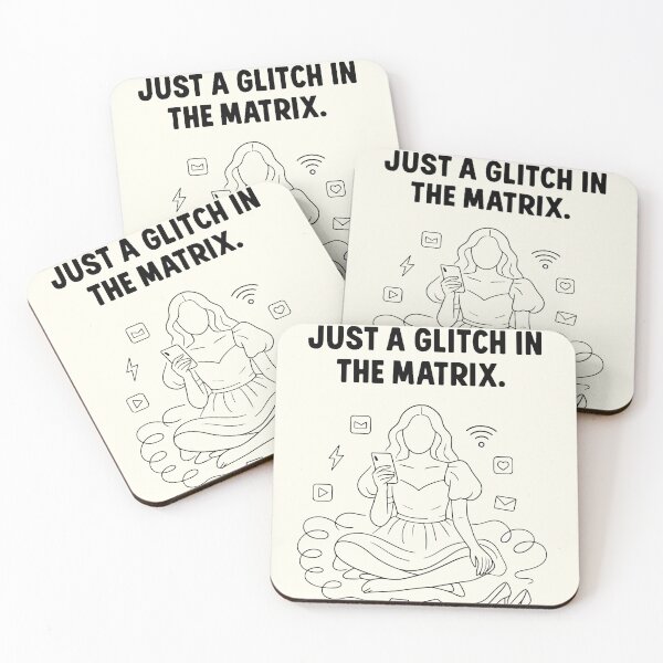Item preview, Love Is a Glitch Poster | Relatable Deadpan Romance Quote Wall Art designed and sold by AptSEVENTY3.