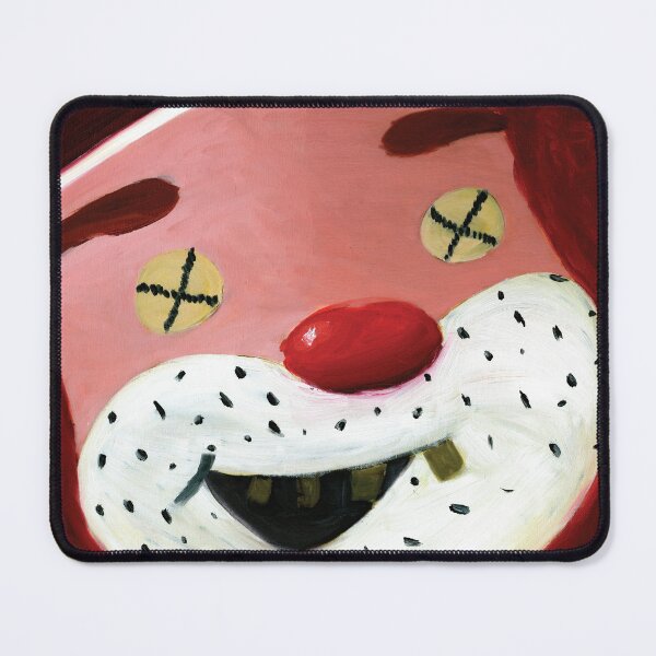 Item preview, Creepy Clown Face Oil Painting - Dark Carnival Art with X Eyes - Bamboozle Inspired designed and sold by ToffDesigns.