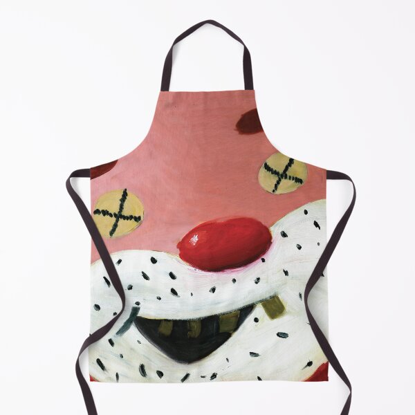 Item preview, Creepy Clown Face Oil Painting - Dark Carnival Art with X Eyes - Bamboozle Inspired designed and sold by ToffDesigns.