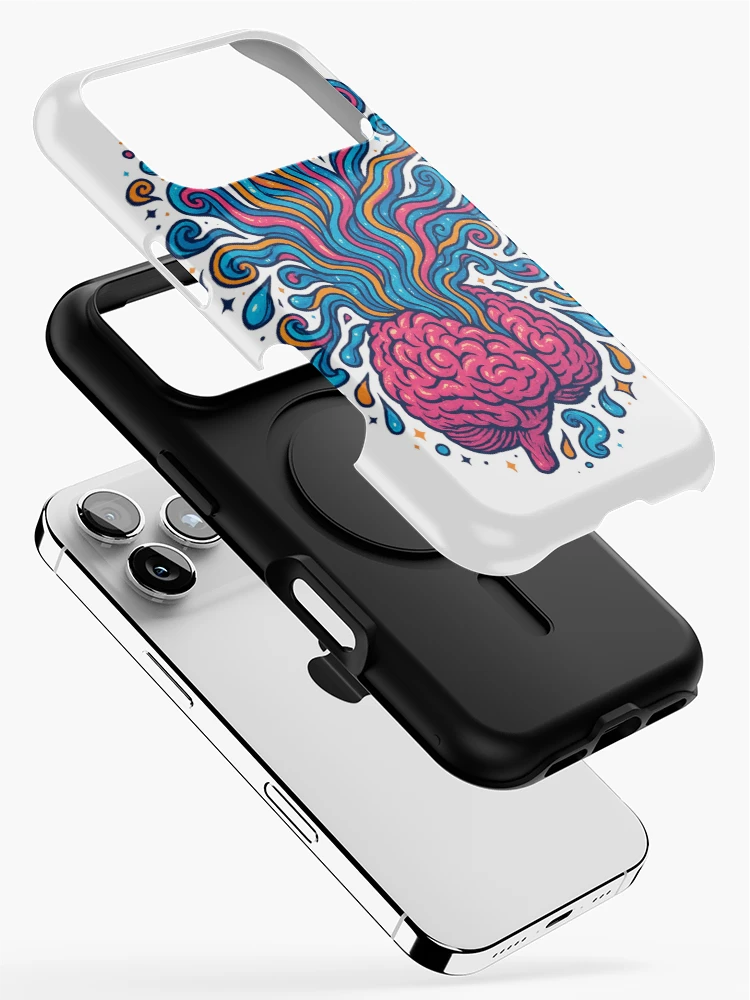 Thumbnail 2 of 4, iPhone Case, Exploding Mind designed and sold by SebbanArts.