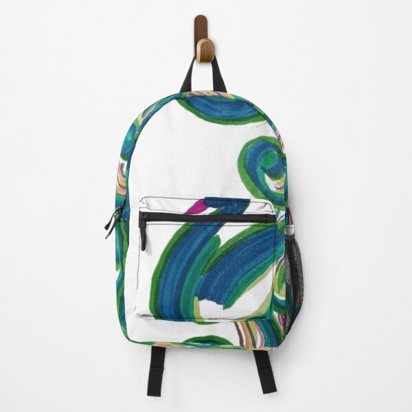 Item preview, Vibrant Peacock Swirl – Abstract Boho Art designed and sold by BulletKitty82.
