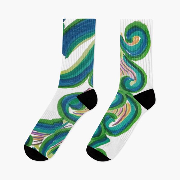 Item preview, Vibrant Peacock Swirl – Abstract Boho Art designed and sold by BulletKitty82.