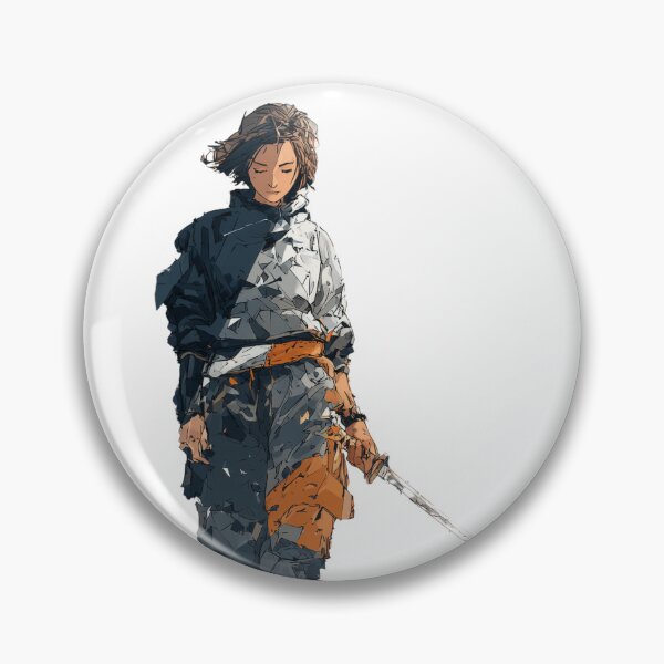 Item preview, Lone warrior with katana designed and sold by Bab00n-.
