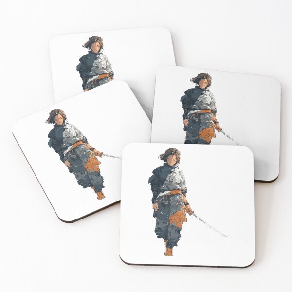 Item preview, Lone warrior with katana designed and sold by Bab00n-.
