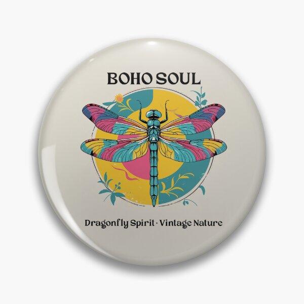 Item preview, "Colorful dragonfly in boho vintage style" designed and sold by PictorGraf.