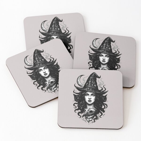 Item preview, Witch – Dark Gothic Illustration designed and sold by Neon Nightmare.