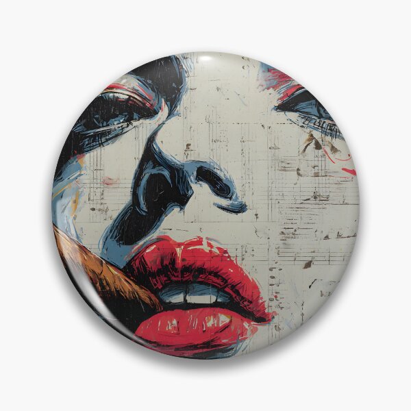 Item preview, Ignite Boldness and Rhythm - A Vibrant Abstract Woman Portrait of Confidence Music and Edge designed and sold by OlfactoART Studio.