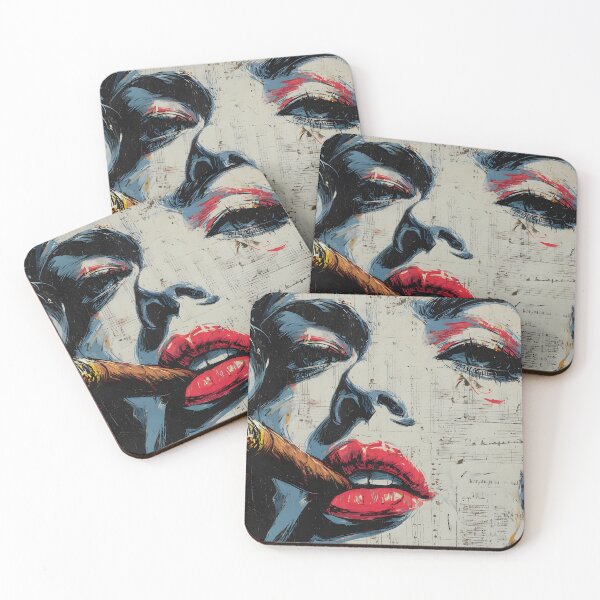 Item preview, Ignite Boldness and Rhythm - A Vibrant Abstract Woman Portrait of Confidence Music and Edge designed and sold by OlfactoART Studio.