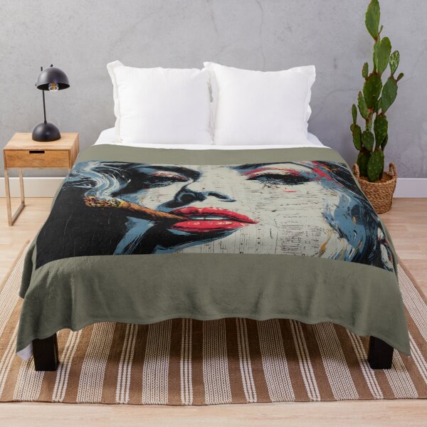 Item preview, Ignite Boldness and Rhythm - A Vibrant Abstract Woman Portrait of Confidence Music and Edge designed and sold by OlfactoART Studio.