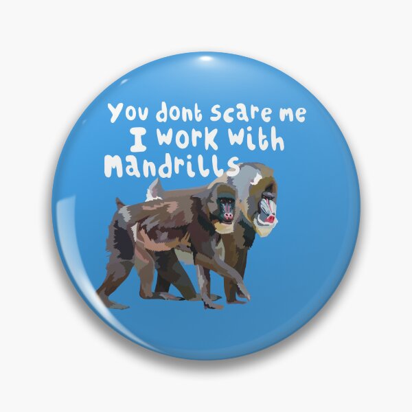 Item preview, M is for Mandrill,Mandrill Illustration – Colourful African Primate Wildlife Art designed and sold by PrettylittlepastelUk.