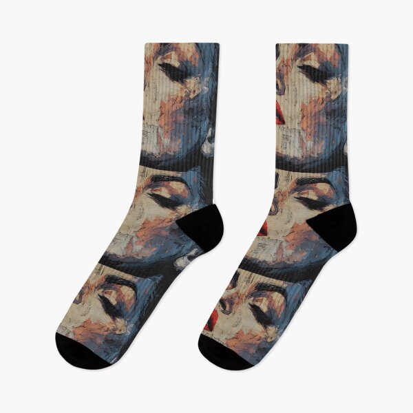 Item preview, Command Confidence and Smoke - A Vibrant Abstract Female Portrait of Sophistication Music and Expression designed and sold by OlfactoART Studio.