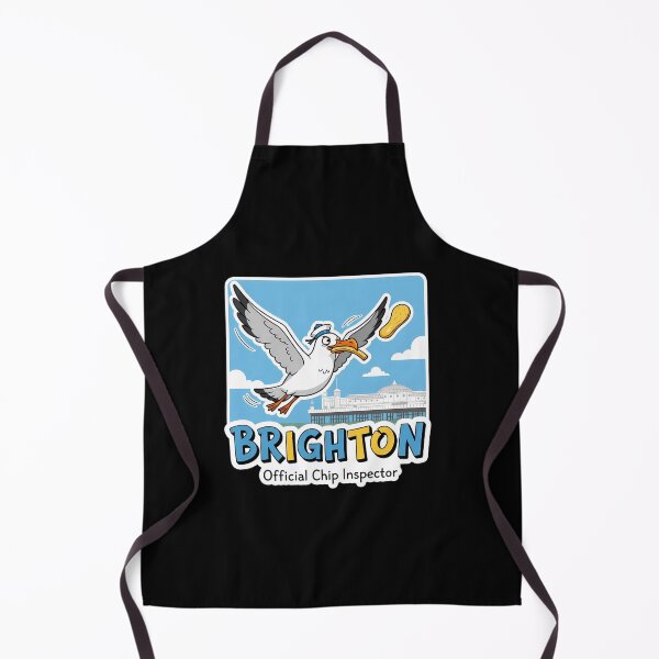 Item preview, Official Chip Inspector - Funny UK Seaside Seagull Gift designed and sold by Digital Dreams Arts.