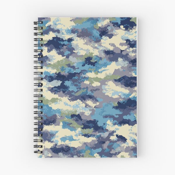 Item preview, Nightwatch Nebula - Blue Green Retro Camo - Hunting & Military Camouflage designed and sold by Dezòn Designs.