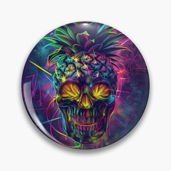 Item preview, Cybernetic Pineapple Skull designed and sold by Muflerdrift.