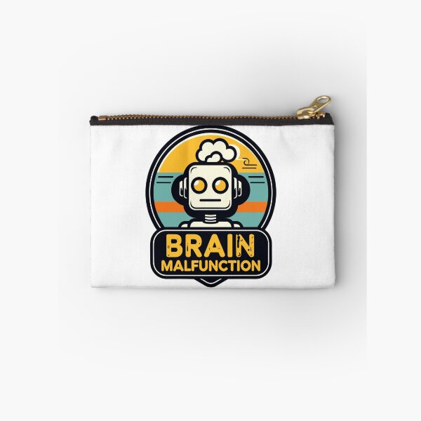 Item preview, Brain Malfunction Retro Robot Logo designed and sold by pixelprodigy04.