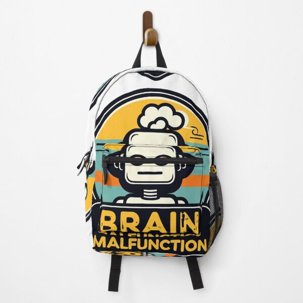 Item preview, Brain Malfunction Retro Robot Logo designed and sold by pixelprodigy04.