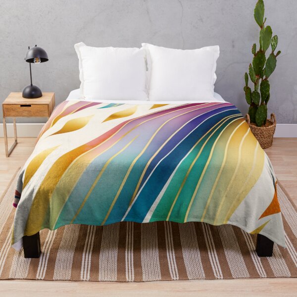 Item preview, Watercolor RAINBOW - Art Deco - PATTERN - Gold Leaf - Rainbow - Art Styles designed and sold by CleverCulture.