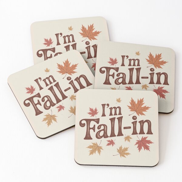 Item preview, Cute autumn, I'm fall-IN and marple leaves designed and sold by EmsiPrintVault.