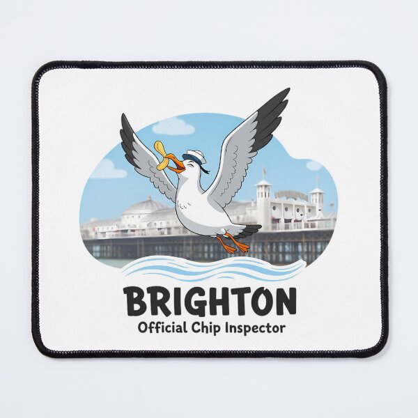 Item preview, Official Chip Inspector - Funny UK Seaside Seagull Gift designed and sold by Digital Dreams Arts.