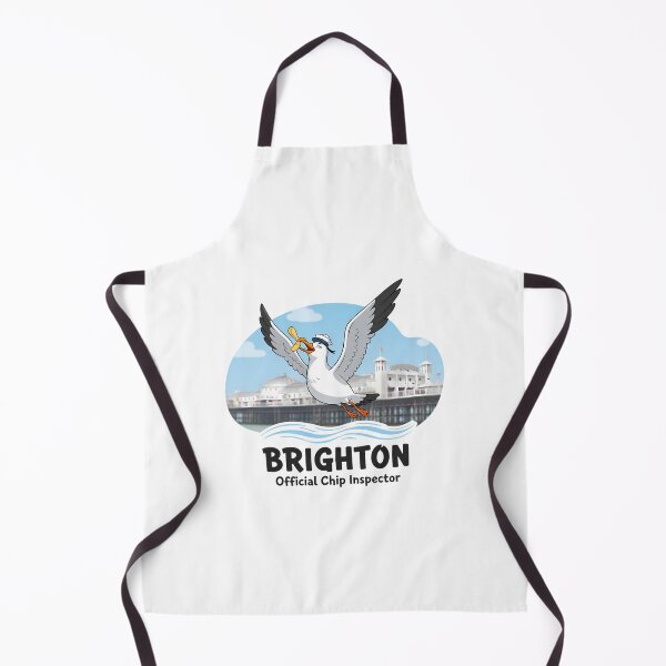 Item preview, Official Chip Inspector - Funny UK Seaside Seagull Gift designed and sold by Digital Dreams Arts.