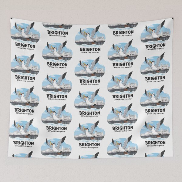 Item preview, Official Chip Inspector - Funny UK Seaside Seagull Gift designed and sold by Digital Dreams Arts.