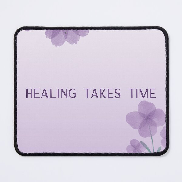 Item preview, healing takes time | daily notes  | affirmations designed and sold by Mindful-shop.