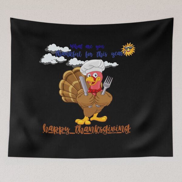 Item preview, Thankful Turkey Chef – What Are You Thankful For? | Funny & Festive Thanksgiving Design designed and sold by LeoCreazyShop.