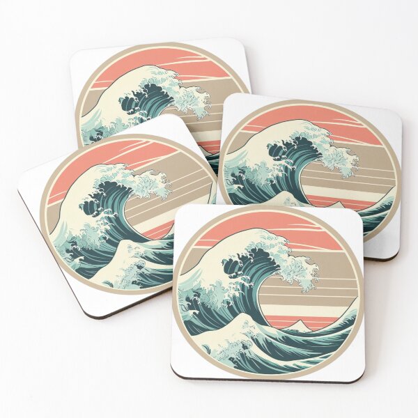 Item preview, Retro Wave Circle – Classic Surf Aesthetic designed and sold by HUEHATCH.